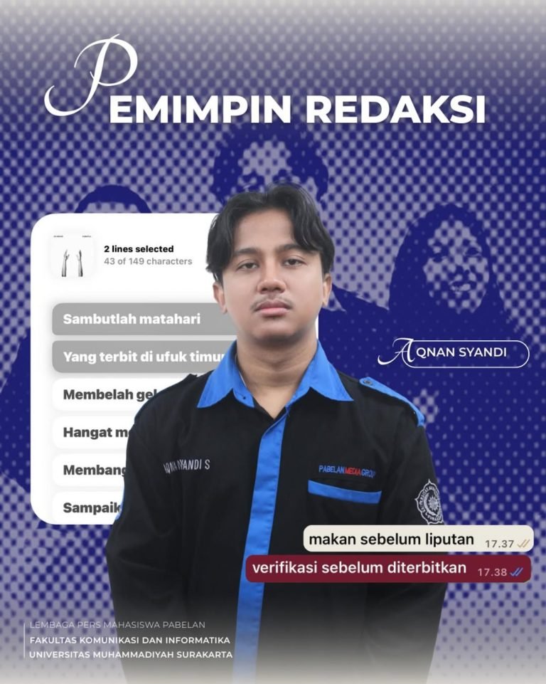 Pengurusan LPM Pabelan Tahun 2026Haloo Pabelanis! dengan ini kami perkenalkan pengurus LPMPabela
